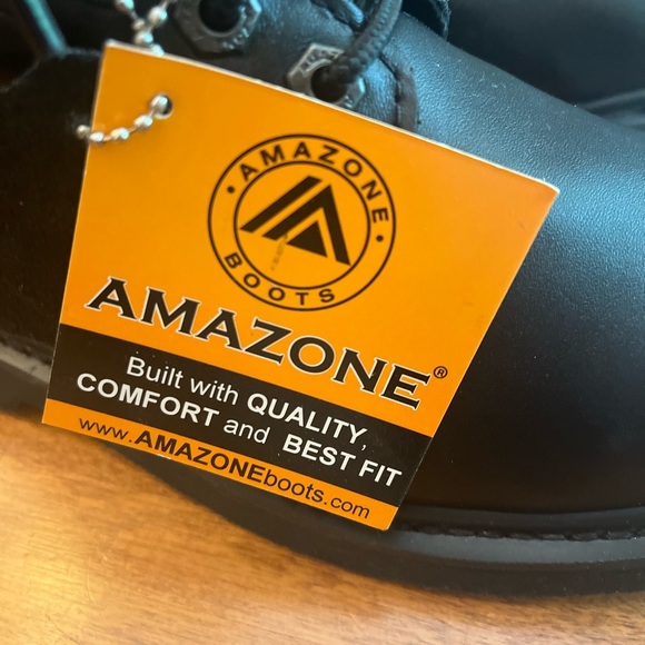 Amazone Leather Work Boots Ladies Size 9.5 NWT Durable Oil/Slip Resistant Comfor - Picture 2 of 12